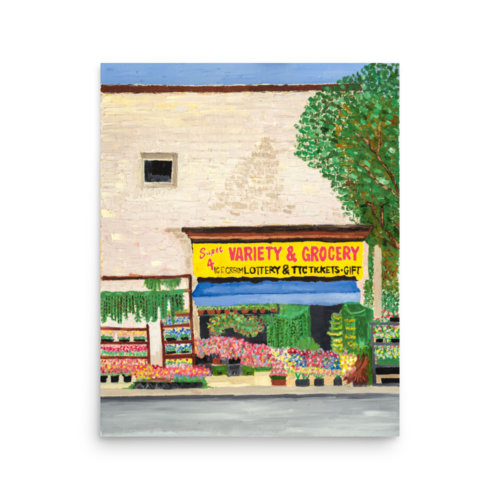 A print of a Variety Store in Toronto, 16 x 20